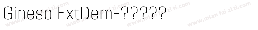 Gineso ExtDem字体转换
